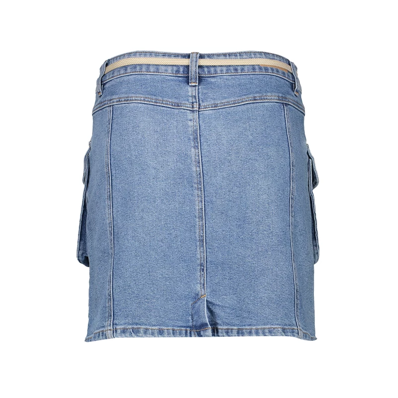 Geisa dames cargo skirt - jeansrok 46007-10