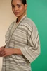 Geisha Damen Gestreifter Kimono 44070-20