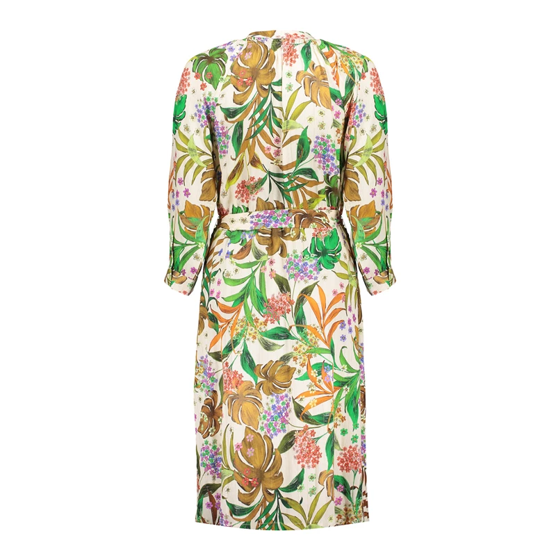 Geisha dames A-lijn jurk met bloemige print 47230-20