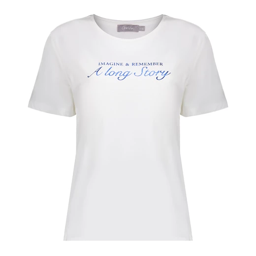 Geisha dames basic T-shirt met tekst 42020-40