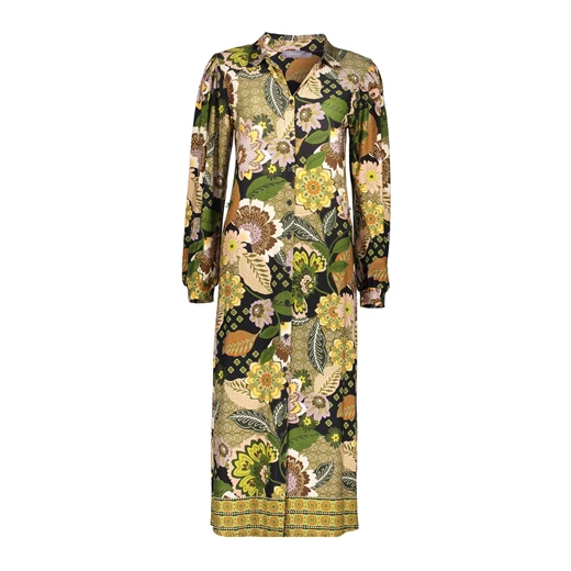 Geisha dames blouse jurk met bloemen print 37602-20