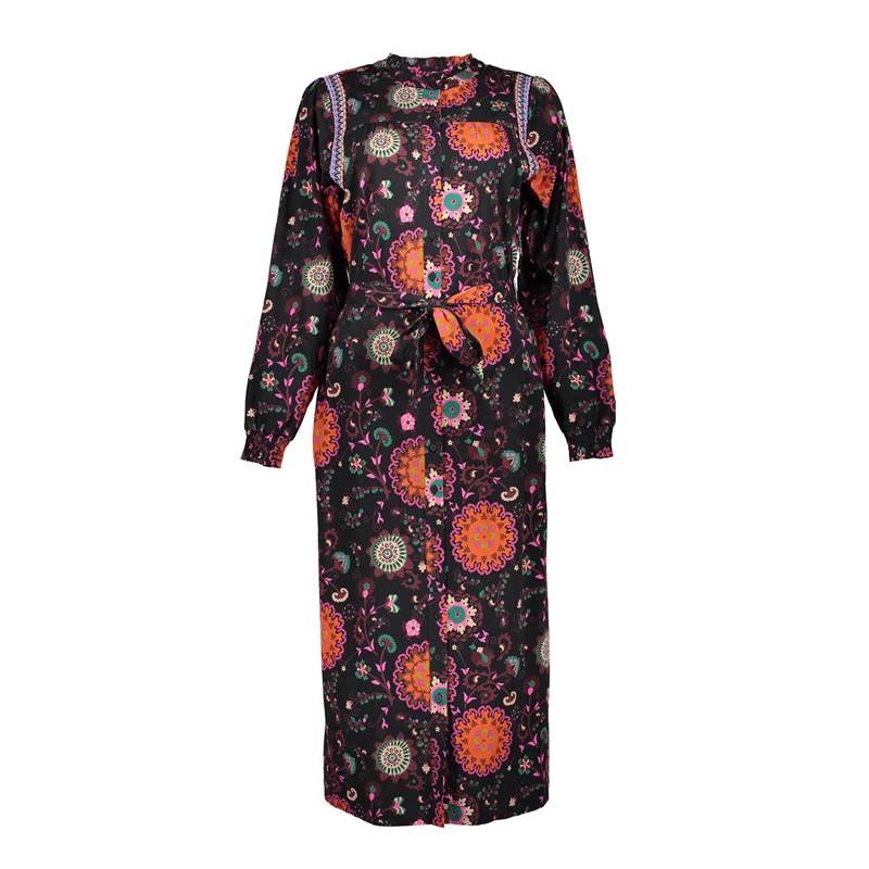Geisha dames blouse jurk met print 37635-20
