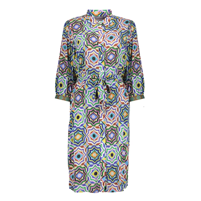 Geisha dames blouse jurk met print 47228-20
