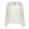 Geisha dames blouse met embrodery details 43083-14