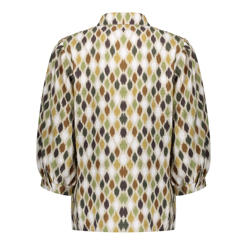 Geisha dames blouse met ruitprint 43204-20