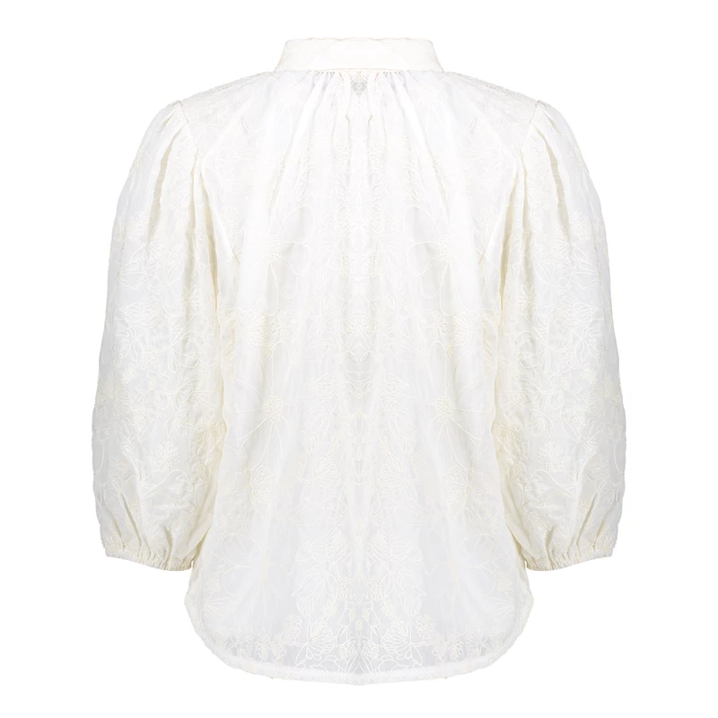 Geisha dames kanten blouse met embroidery 43092-60