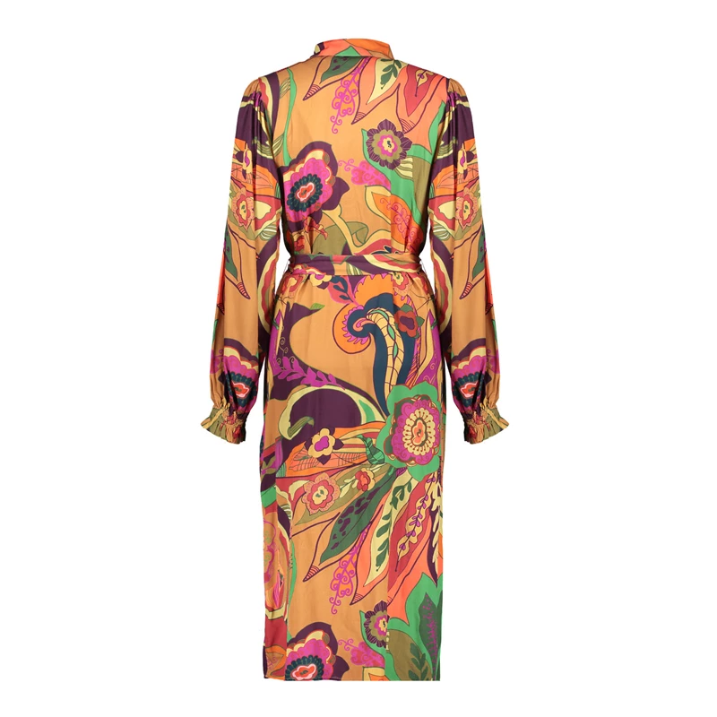 Geisha dames kleurrijke blouse jurk 37636-20