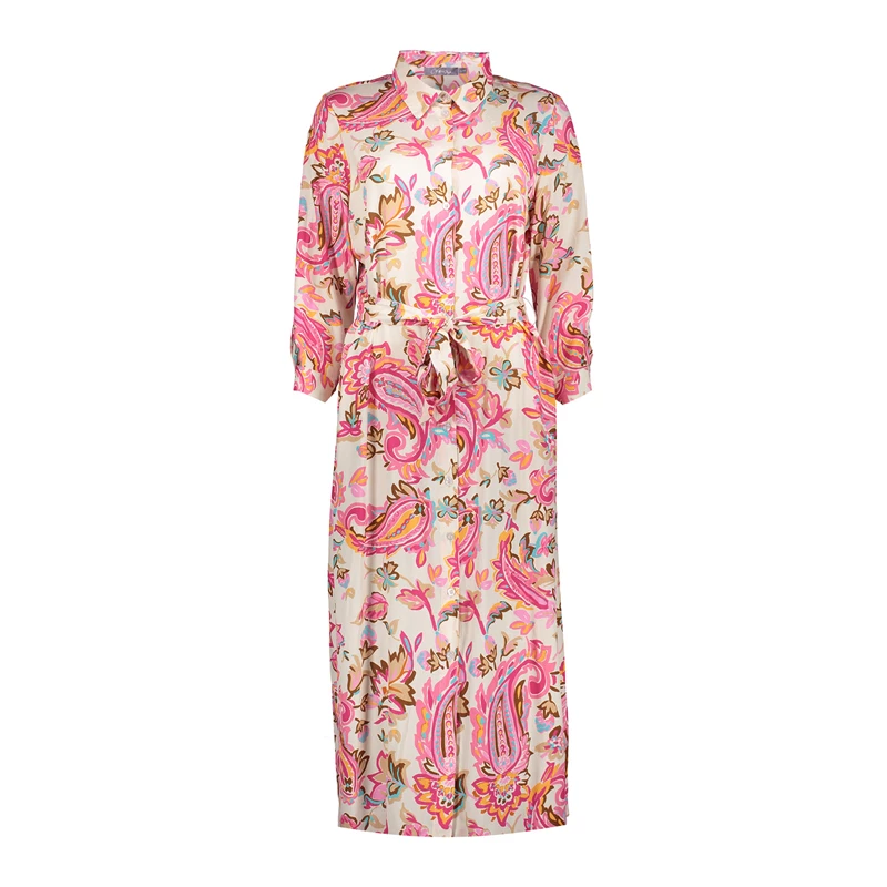Geisha dames midi jurk met paisley print 47062-70