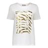 Geisha dames T-shirt met goude zebraprint 42117-24