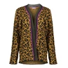 Geisha gebreid vest leopard print 94554-70