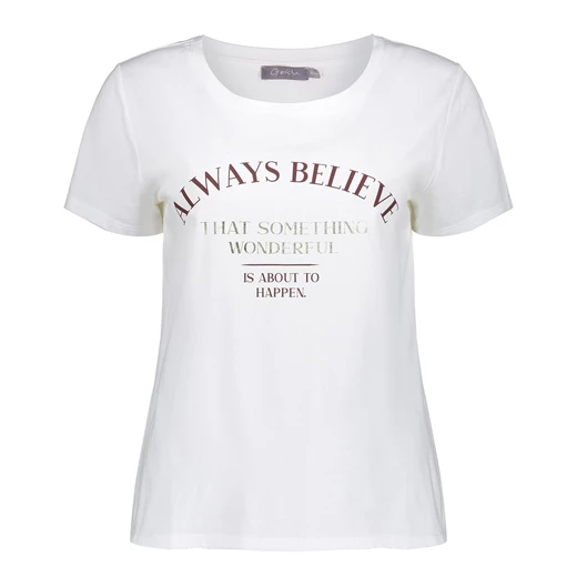 Geisha T-shirt 'Always believe' 32106-41