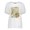 Geisha T-shirt 'Printed leaves' 22358-25