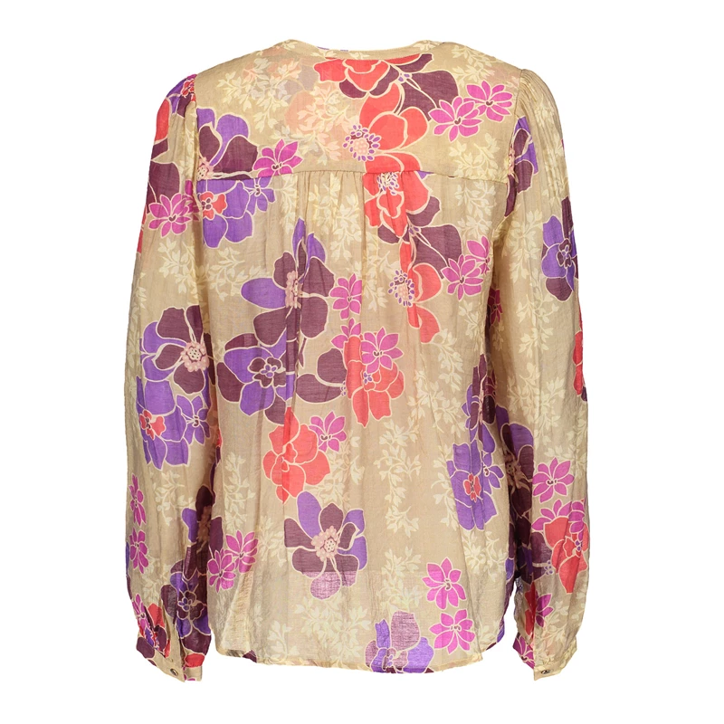 Geisha women blouse with floral print 43121-26