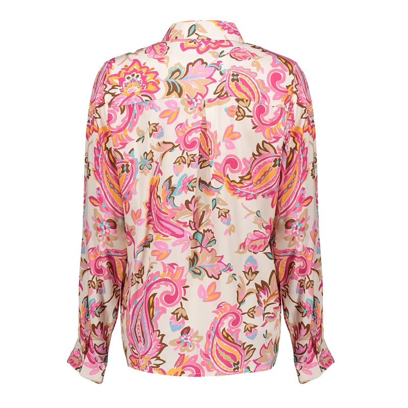 Geisha Women blouse with paisley print 43042-70