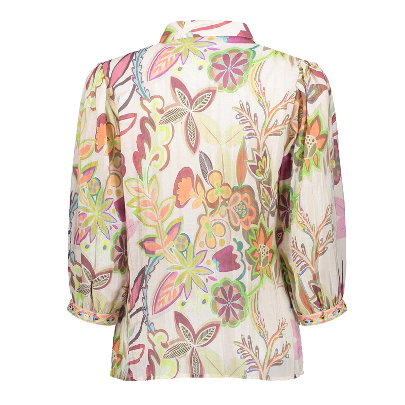 Geisha women blouse with print 43222-20