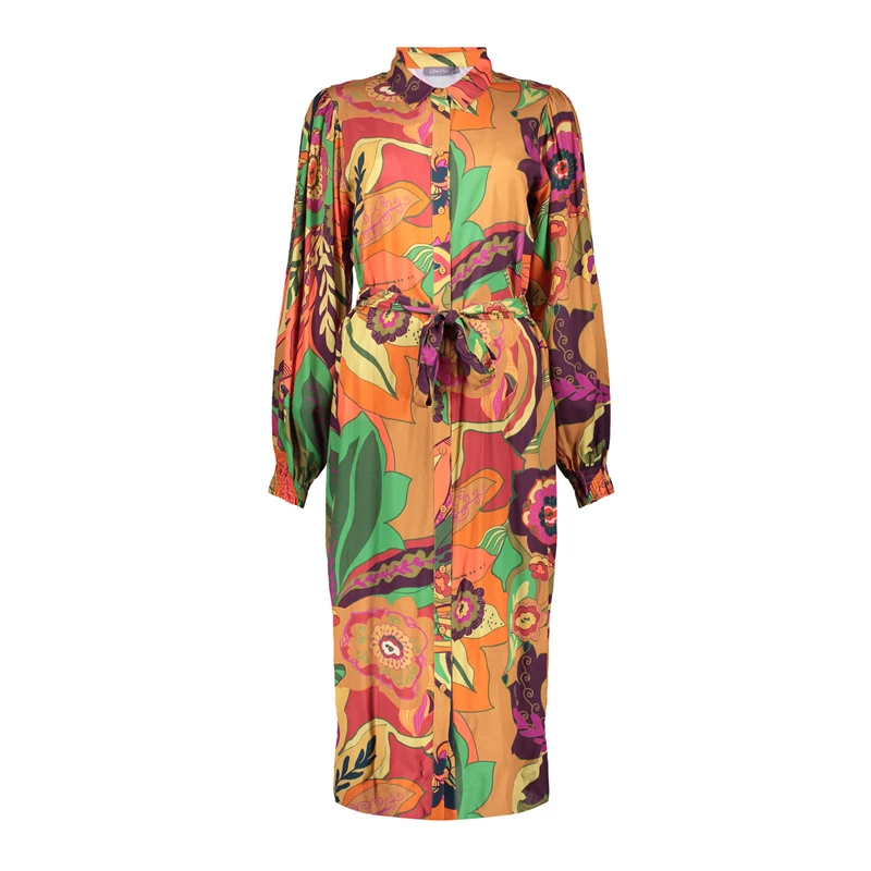 Geisha women colorful shirt dress 37636-20