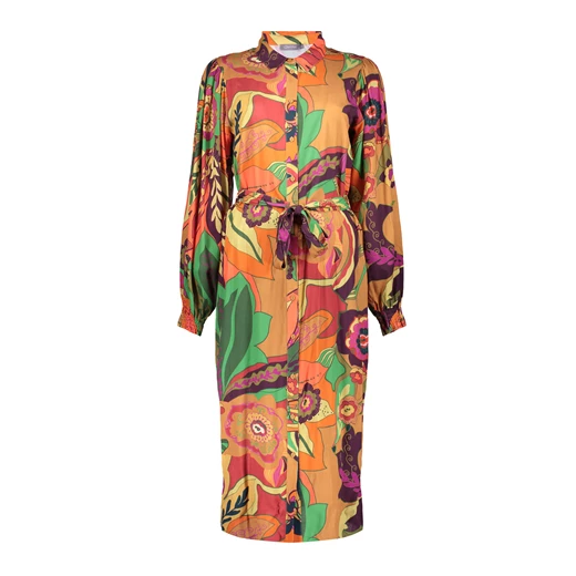 Geisha women colourful shirt dress 37636-20