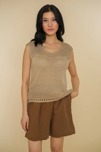 Geisha Women knitted top with lurex 44360-70
