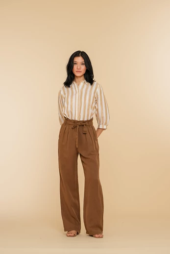 Geisha Women Pleated belted trousers 41017-10
