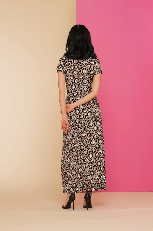 Geisha Women Printed maxi dress 47135-60 JANE