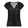 Geisha women V-Neck top with lace 42110-41